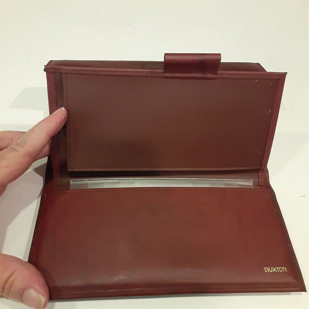 Vintage Buxton Leather Wallet New Leather Whiskey Classic - Picture 10 of 11